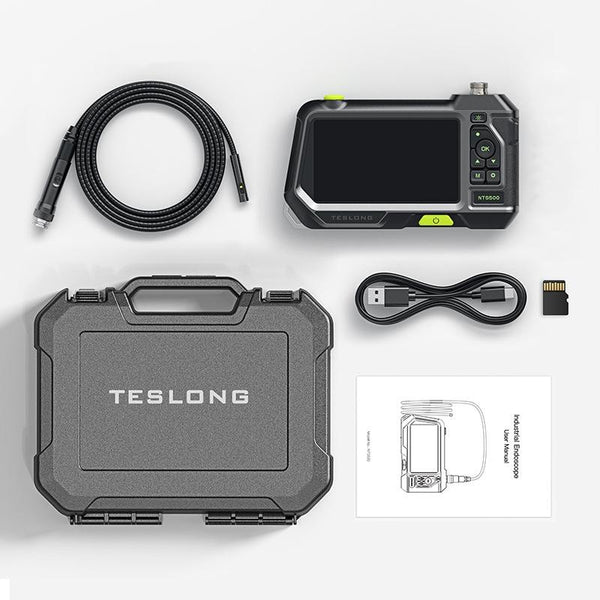 Teslong NTS500 5.5mm-3M Dual Lens 5 Inch Large Screen Industrial Pipe Borescope Industrial Inspection Tools