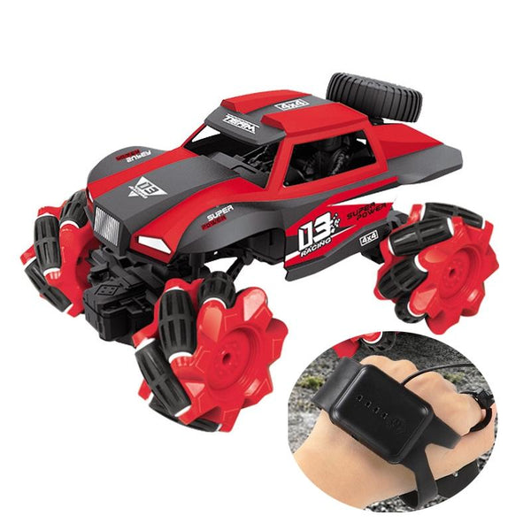 CX-60 2.4G Remote Control Truck Speed Drift Car Toy Cross-Country Racing  Gesture Induction Romote (Red)