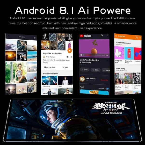 PA13 4G LTE Tablet PC, 10.1 inch, 4GB+32GB, Android 8.1 MTK6750 Octa Core, Support Dual SIM, WiFi, Bluetooth, GPS (Grey)