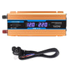 Carmaer Modified Sine Wave 60V to 220V 1600W Car Multi-function Double Digital Display Inverter Household Power Converter
