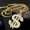 N2106-12 Dollars Exaggerated Hip Hop Style Necklace Collarbone Chains