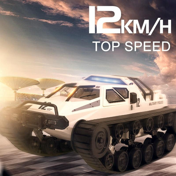 SG-1203 1:12 2.4G Simulation Remote Control EV Tracked Vehicle Tank Off-road Vehicle Model Car Toy (White)