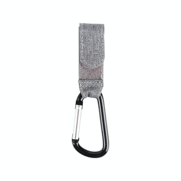 Stroller Wear-Resistant Non-Slip Aluminium Climbing Buckle Hooks(Gray Snowflake)