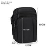 Multifunctional Casual Crossbody Mobile Phone Storage Waist Bag(Black)