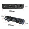 3 PCS 4-hole Panel Combination Switch Dual USB 4.2A Power Plug with Voltmeter(Red Light)
