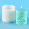 2805 Pine Cone  Cylindrical Scented Candle Silicone Mold Plaster Drop Glue Mold