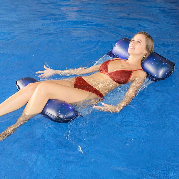MT-220409 Starry Sky PVC Inflatable Swimming Floating Row(120 x 70cm)
