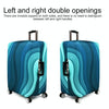 Travel Abrasion-resistant Elastic Luggage Protective Cover Suitcase Dust Covers, Size:22-24 inch(Green Ripple)