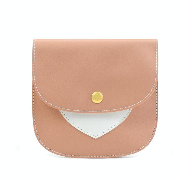 Portable Large Capacity PU Sanitary Napkin Pad Storage Bag(Skin+White)