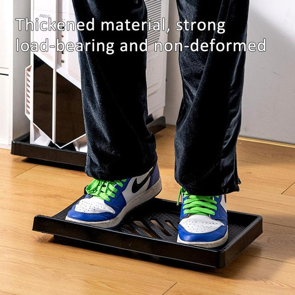 Computer Host Bracket Desktop Chassis Mobile Tray Base Heightening Rack with Pulley, Spec: Straight Wheel