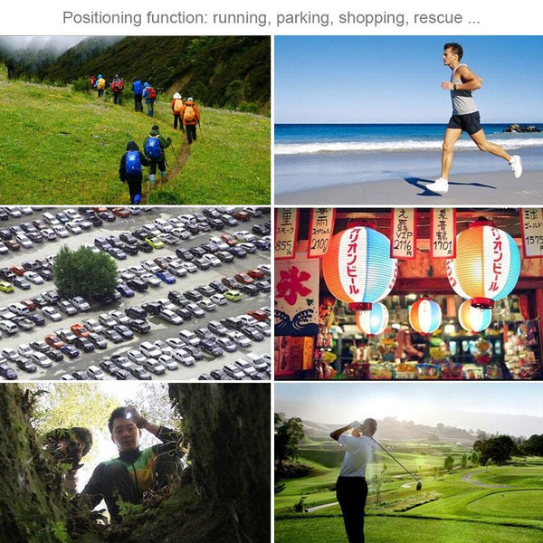 Keychain Handheld Mini GPS Navigation USB Rechargeable Location Finder Tracker for Outdoor Travel(Green)