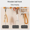 Household Large Non-Punching Organizer Wall Hanging Shelf, Style: Black Wooden Ball With Tissue Box