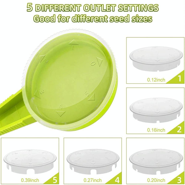 14 In 1 Kit  Adjustable Plant Seed Sower Planter Hand Held Flower Grass Plant Seeder