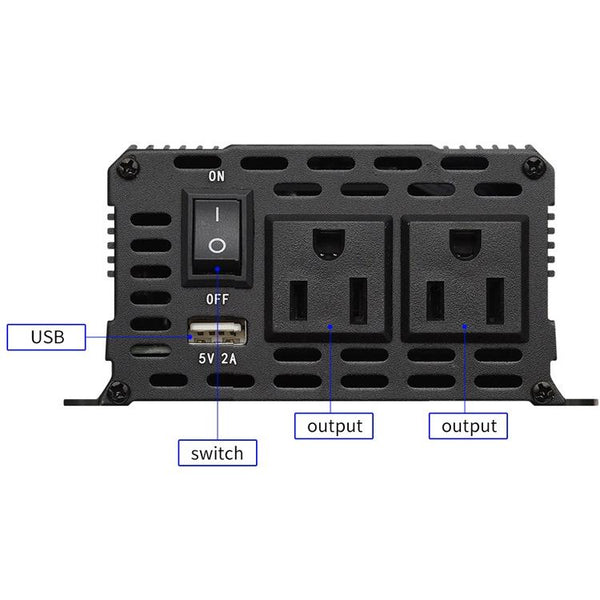 XUYUAN 6000W Car Inverter LCD Display Converter, US Plug, Specification: 12V-110V