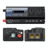 XUYUAN 6000W Car Inverter LED Colorful Atmosphere Light 4 USB Charging Converter, UK Plug, Specification: 24V-220V