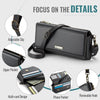 CaseMe Me30 Multi Functional Diagonal Cross Bag Phone Case(Black)