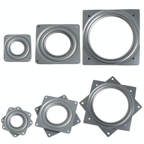 2pcs 3 inch Hollow Square Dining Table Turntable Furniture Hardware