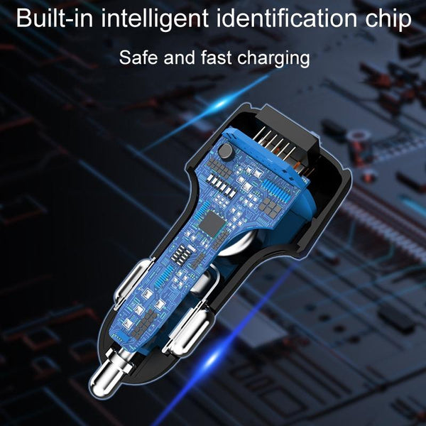 S-31 65W Dual Port A+C High Power Car Fast Charger Auto Cigarette Lighter