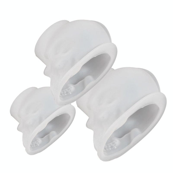 DIY Epoxy Candle Skull Keychain Pendant Silicone Mold Halloween Ornaments Mold, Spec: S