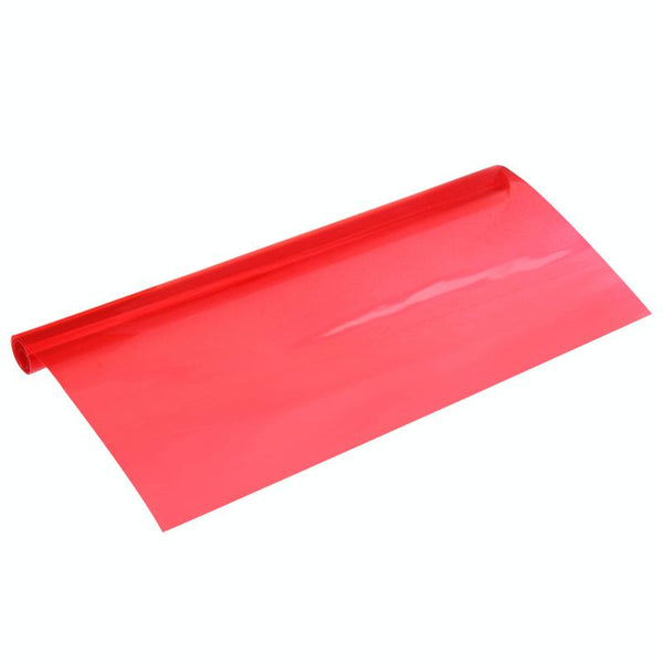 Protective Decoration Car Light Membrane /Lamp Sticker, Size: 100cm(L) x 40cm(W(Red)