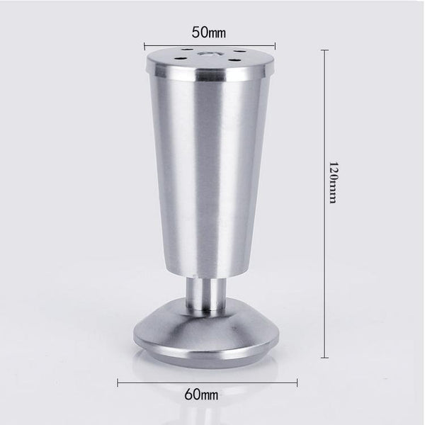 Stainless Steel Thickened Adjustable Foot Cup Type Cupboard Foot, 120mm
