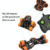 Remote Control Off-Road Tumbling Stunt Car Climbing Telescopic Deformation Toy Remote Control Car(Black Green)