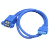 Motherboard 20pin Turn Double USB3.0 Extension Cable  with Ear Baffle Cable
