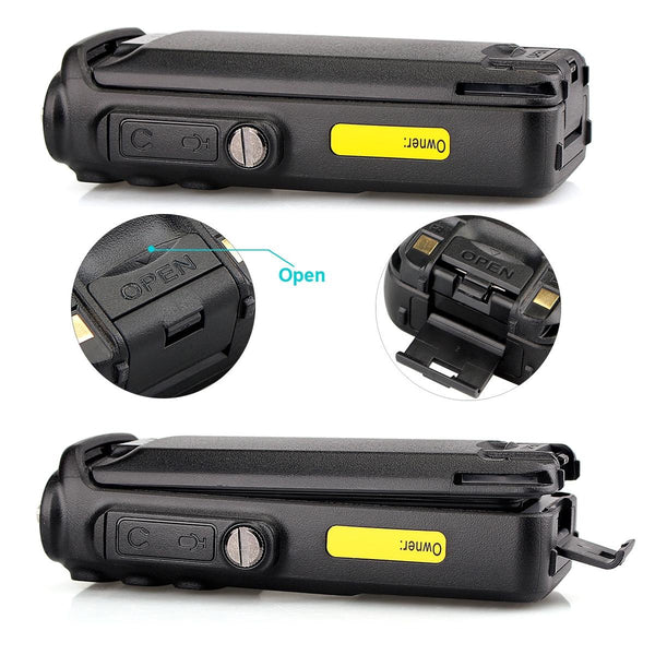 RETEVIS RT82 136-174&400-480MHz 3000CHS Dual Band DMR Digital Waterproof Two Way Radio Handheld Walkie Talkie, EU Plug(Black)