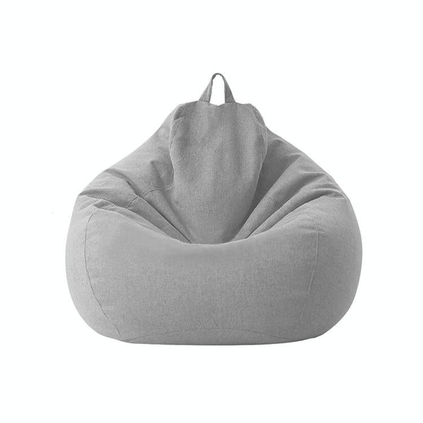 Lazy Sofa Bean Bag Chair Fabric Cover, Size: 70x80cm(Light Gray)