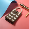 Heart Shaped Knitted Mini Crossbody Phone Bag For 6.9 inch and Below Phones(Brown)