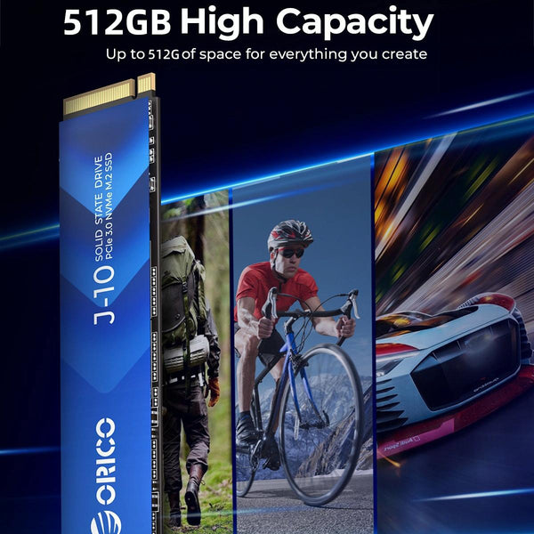 ORICO PCIe 3.0 NVMe M.2 SSD Internal Solid State Drive, Memory:512GB