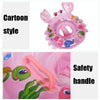 Crab Shape Baby Swimming Ring Sitting Ring Inflatable Float Ring(Pink)