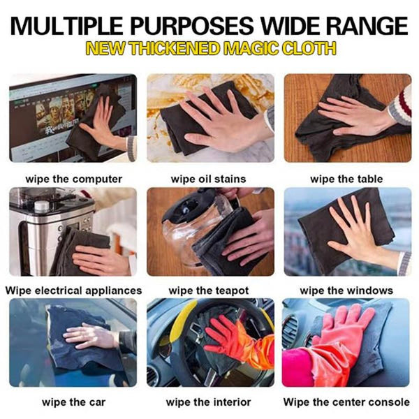 3 In 1 Wiping Cloth Cleaning Cloth For Wiping The Glass And Car Without Leaving Marks, Size: 50x50cm
