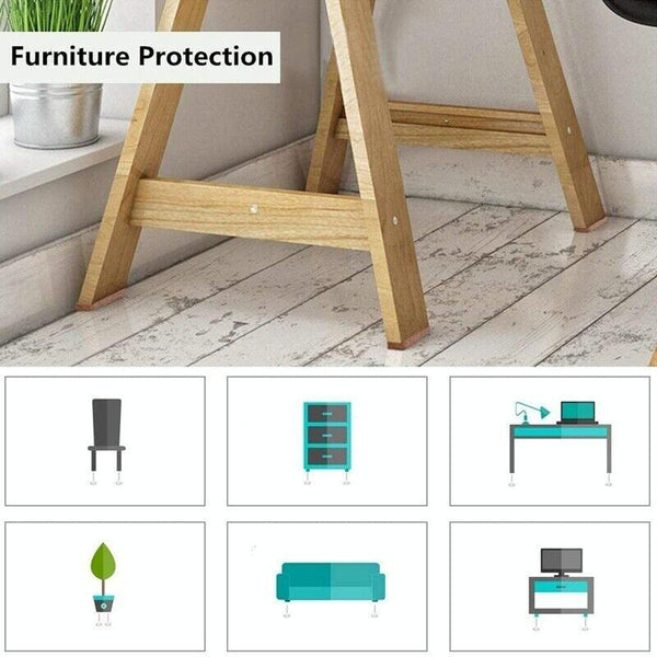 2pcs 22mm Round Plaid EVA Table Sofa Slip-proof Noise-reducing Foot Pads