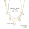 N2211-13 5 Pearls Ladies Temperament Necklace Collarbone Chain