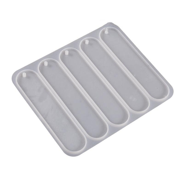 Full-page Bookmark Pendant Silicone Mold DIY Epoxy Resin Mold, Spec: Oval