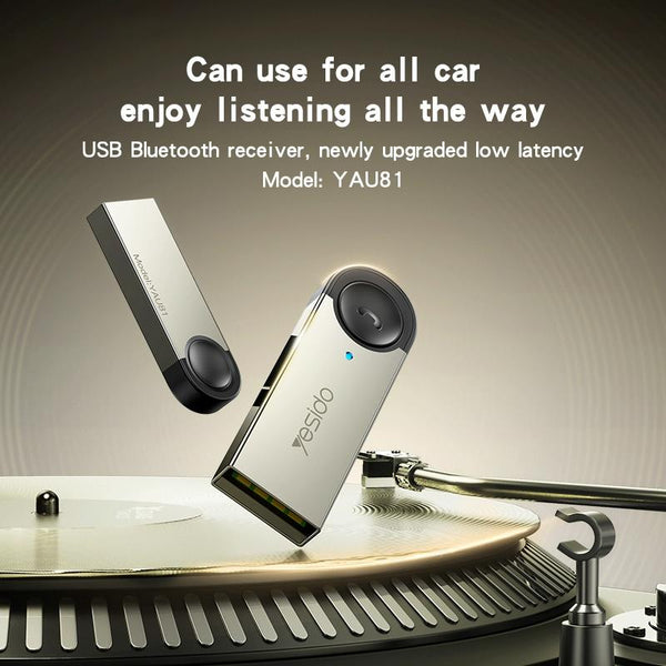 Yesido YAU81 USB Wireless Audio Adapter Car Bluetooth Receiver