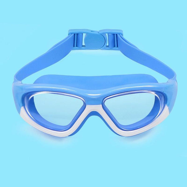 HAIZID Children Large Frame Anti-fog HD Diving Goggles(5020 Blue)