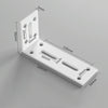 Thickened Angle Code Right Angle Hanging Cabinet Partition, Style: Large White