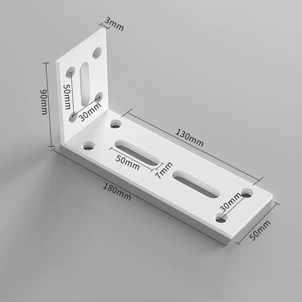 Thickened Angle Code Right Angle Hanging Cabinet Partition, Style: Large White