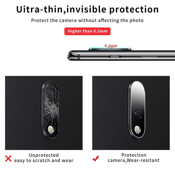 For OnePlus 7 9D Transparent Rear Camera Lens Protector Tempered Glass Film