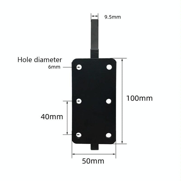 LH-DJ08 Adjustable Knife Shape Metal Furniture Support Legs, Height: 30cm(Matte Black)