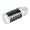 Universal Car Carbon Fiber Metal Gear Shift Knob (Silver)