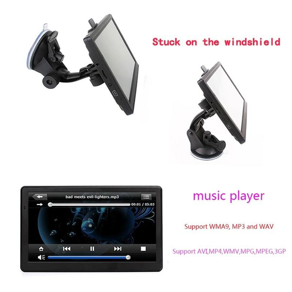 7 inch Car HD GPS Navigator 8G+128M Capacitive Screen Support FM / TF Card, Germany Map