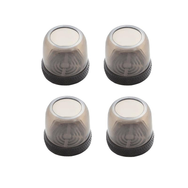4pcs / Set Thickened Wear-Resistant Table And Chair Leg Covers Household Quiet Non-Slip Stool Foot Protector, Style: Large Round Light Gray