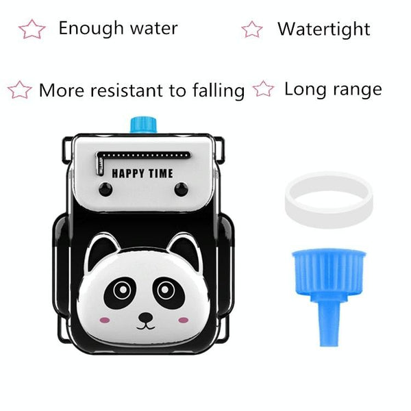 Childrens Backpack Water Toy Animal Cartoon Backpack Pull Air Pressure Jet Toy(Little Lion)