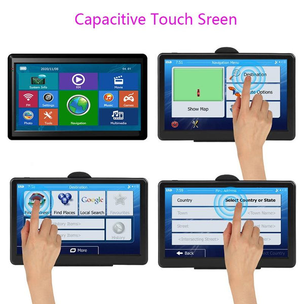 7 inch Car HD GPS Navigator 8G+128M Resistive Screen Support FM / TF Card, Specification:South America Map