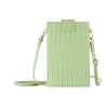 Stone Texture Card Holder Mobile Phone Bag with Long Strap(Green)