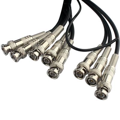 8-Channel BNC CCTV Surge Protector (Black) - CoaxJK/V8
