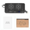 DC12V 200W AC220V Car Smart Multi-functional Digital Display Inverter, EU Plug